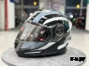 Шлем модуляр HETOSHI XD1-254 цв. Черный с белыми и серыми вставками р. M