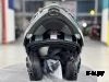 Шлем модуляр HETOSHI XD1-254 цв. Черный с белыми и серыми вставками р. M