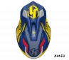 Козырек для шлема JUST1 J39 REACTOR желтый/синий