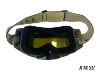 Очки мотокросс SCOTT XD3-77 коробка цв. оправы Серый цв. стекла Оранжевый 