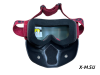Очки зимние HETOSHI Face Mask FJ05-3-1 (двойное стекло) цв.Черно-вишневый цв.стекла мультипринт