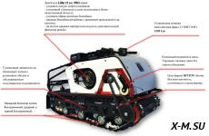 Мотобуксировщик БТС «STANDART PRO»  500/15 э/зап. LIFAN PRO(216 Ватт)